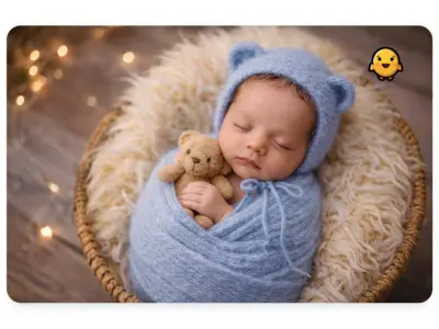 Baby photography in Kota by OM Studio capturing newborn baby peacefully